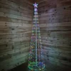 8ft (2.5m) LED Maypole Christmas Tree With Remote Control In Red, Green And Blue