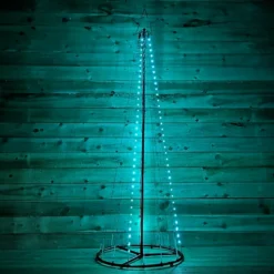 8ft (2.5m) Premier Christmas Outdoor Black Pin Wire LED Pyramid Maypole Tree In Rainbow -Deals Christmas Decor Store 8ft 2 5m premier christmas outdoor black pin wire led pyramid maypole tree in rainbow5056589183431 04c MP