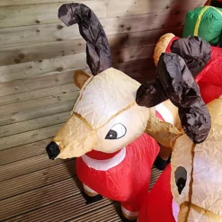8ft (240cm) LED Outdoor Christmas Inflatables Santa Sleigh & Reindeer Decorations -Deals Christmas Decor Store 8ft 240cm led outdoor christmas inflatables santa sleigh reindeer decorations5056589193973 04c MP