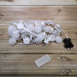 90 LED 4m Outdoor Multi Function Christmas Party Globe Strip Lights In Cool White -Deals Christmas Decor Store 90 led 4m outdoor multi function christmas party globe strip lights in cool white5056589188191 03c MP