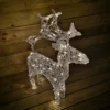 90cm Indoor Outdoor Acrylic Reindeer Christmas Decoration With 80 White LEDs