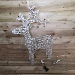 90cm Indoor Outdoor Acrylic Reindeer Christmas Decoration With 80 White LEDs -Deals Christmas Decor Store 90cm indoor outdoor acrylic reindeer christmas decoration with 80 white leds5056589186654 03c MP