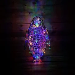 90cm Multicoloured LED Indoor Outdoor Acrylic Christmas Penguin Decoration -Deals Christmas Decor Store 90cm multicoloured led indoor outdoor acrylic christmas penguin decoration5056589184025 04c MP