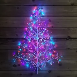 90CM Premier Indoor Outdoor Christmas Twinkling Starburst Tree LED Light In Rainbow -Deals Christmas Decor Store 90cm premier indoor outdoor christmas twinkling starburst tree led light in rainbow5056589183998 03c MP
