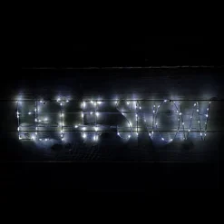 90cm Premier Indoor Outdoor Flashing LED Let It Snow Christmas Sign Decoration