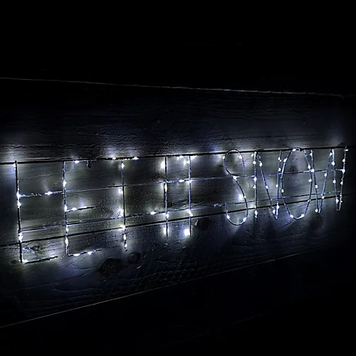 90cm Premier Indoor Outdoor Flashing LED Let It Snow Christmas Sign Decoration 2 90cm Premier Indoor Outdoor Flashing LED Let It Snow Christmas Sign Decoration - Image 2