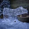 90cm Premier Indoor Outdoor Twinkling LED Polar Bear Christmas Decoration In Cool White