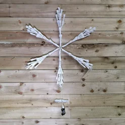 90cm Premier White Starburst Snowflake Christmas Decoration With Twinkling LEDs In Multicoloured 7 90cm Premier White Starburst Snowflake Christmas Decoration With Twinkling LEDs In Multicoloured -Deals Christmas Decor Store 90cm premier white starburst snowflake christmas decoration with twinkling leds in multicoloured5056589180621 04c MP
