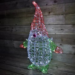 90cm White LED Indoor Outdoor Acrylic Christmas Gonk Decoration 7 90cm White LED Indoor Outdoor Acrylic Christmas Gonk Decoration -Deals Christmas Decor Store 90cm white led indoor outdoor acrylic christmas gonk decoration5056589184001 04c MP