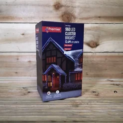 960 LED 12m Premier Cluster Indoor Outdoor Multi Function Mains Operated Christmas Lights Timer Clear Cable Multicoloured -Deals Christmas Decor Store 960 led 12m premier cluster indoor outdoor multi function mains operated christmas lights timer clear cable multicoloured5056589192662 04c MP