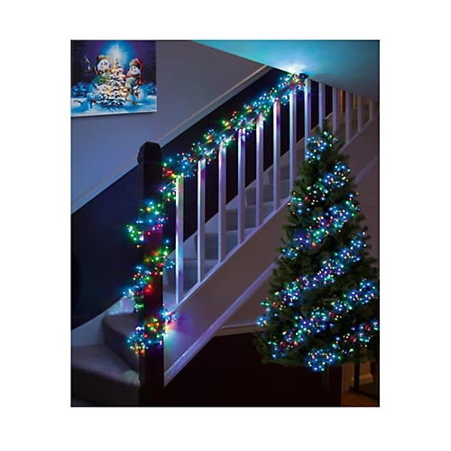 960 LED Christmas Cluster Lights Multi Coloured Multi Action Timer Lights 12.4M 1 960 LED Christmas Cluster Lights Multi Coloured Multi Action Timer Lights 12.4M