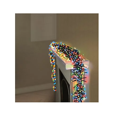 960 LED Christmas Cluster Lights Multi Coloured Multi Action Timer Lights 12.4M 4 960 LED Christmas Cluster Lights Multi Coloured Multi Action Timer Lights 12.4M - Image 4