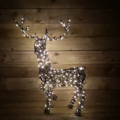 99cm LED Indoor Outdoor Wicker Standing Reindeer Christmas Decoration -Deals Christmas Decor Store 99cm led indoor outdoor wicker standing reindeer christmas decoration5056589184704 03c MP