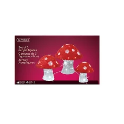 Acrylic Mushroom Lights Set Of 3 Cool White Christmas Lights 72 LED Garden Decor 5 Acrylic Mushroom Lights Set Of 3 Cool White Christmas Lights 72 LED Garden Decor -Deals Christmas Decor Store acrylic mushroom lights set of 3 cool white christmas lights 72 led garden decor8711277642566 03c MP