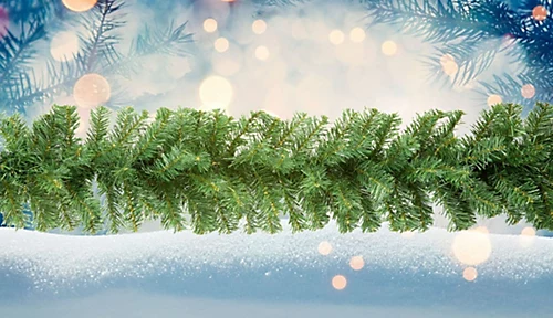 Artificial Christmas Garland Plain Green 2.7M 2 Artificial Christmas Garland Plain Green 2.7M - Image 2