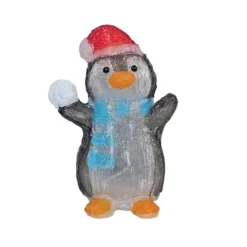 Battery Operated Acrylic Christmas Penguin Light Bright White LED Light Snowball Fight Blue Scarf -Deals Christmas Decor Store battery operated acrylic christmas penguin light bright white led light snowball fight blue scarf8438548459202 02c MP