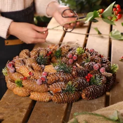 Berries Autumn Winter Door Decoration Christmas Wreath 36cm -Deals Christmas Decor Store berries autumn winter door decoration christmas wreath 36cm5060633941090 04c MP