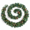 Best Artificial 12ft Colorado Pine Christmas Garland With Pine Cones With 100 Warm White Battery Lights
