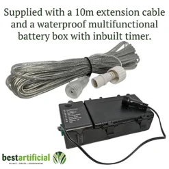 Best Artificial 2.5m Warm White Outdoor Connectable Icicle Christmas LED Lights With Waterproof Battery Box -Deals Christmas Decor Store best artificial 2 5m warm white outdoor connectable icicle christmas led lights with waterproof battery box5060637305591 02c MP