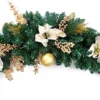 Best Artificial 3ft Cream/Gold Decorated Christmas Swag Arch