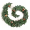 Best Artificial 6ft Colorado Pine Christmas Garland With Pine Cones
