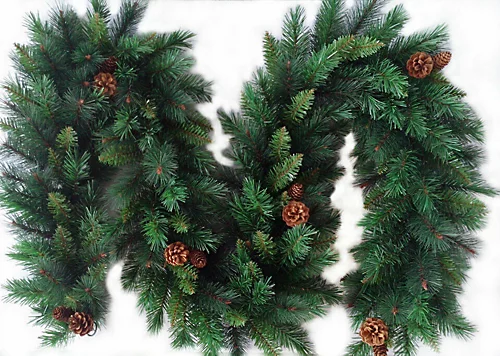 Best Artificial 9ft Colorado Pine Christmas Garland With Pine Cones 4 Best Artificial 9ft Colorado Pine Christmas Garland With Pine Cones - Image 4