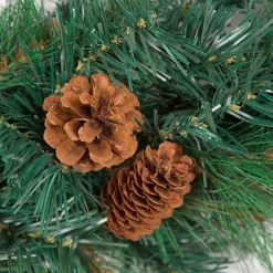 Best Artificial 9ft Frosted Luxury Christmas Garland With Pine Cones & 80 Bright White Battery Lights -Deals Christmas Decor Store best artificial 9ft frosted luxury christmas garland with pine cones 80 bright white battery lights5060637303597 03c MP