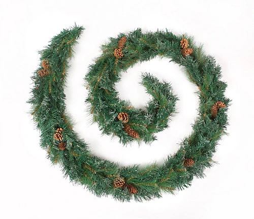 Best Artificial 9ft Frosted Luxury Christmas Garland With Pine Cones 1 Best Artificial 9ft Frosted Luxury Christmas Garland With Pine Cones