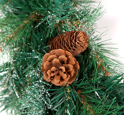 Best Artificial 9ft Frosted Luxury Christmas Garland With Pine Cones 2 Best Artificial 9ft Frosted Luxury Christmas Garland With Pine Cones - Image 2