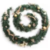 Best Artificial Christmas 12ft Gold Decorated Christmas Garland Bannister Staircase Fireplace