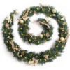 Best Artificial Christmas 12ft Gold Decorated Garland With 100 Warm White Battery Lights