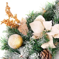 Best Artificial Christmas 60cm Frosted Gold Wreath With 30 Bright White LED Battery Lights 5 Best Artificial Christmas 60cm Frosted Gold Wreath With 30 Bright White LED Battery Lights -Deals Christmas Decor Store best artificial christmas 60cm frosted gold wreath with 30 bright white led battery lights5060256549451 03c MP
