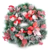 Best Artificial Christmas 60cm Frosted Wreath LED Lights