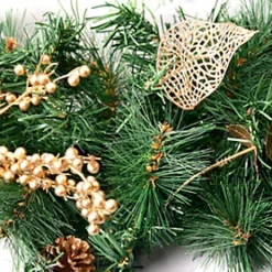 Best Artificial Christmas 6ft Gold Decorated Garland With 50 Warm White Battery Lights -Deals Christmas Decor Store best artificial christmas 6ft gold decorated garland with 50 warm white battery lights5060256549499 03c MP