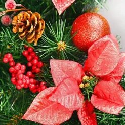 Best Artificial Christmas 6ft Red Decorated Garland 5 Best Artificial Christmas 6ft Red Decorated Garland -Deals Christmas Decor Store best artificial christmas 6ft red decorated garland5060256549666 02c MP