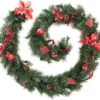 Best Artificial Christmas 9ft Red Decorated Garland