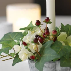 Bloom Artificial Flower Christmas Carol LED Candle Holder - Faux Fake Realistic Floral Centrepiece Home Decoration - H30cm 5 Bloom Artificial Flower Christmas Carol LED Candle Holder - Faux Fake Realistic Floral Centrepiece Home Decoration - H30cm -Deals Christmas Decor Store bloom artificial flower christmas carol led candle holder faux fake realistic floral centrepiece home decoration h30cm5053335803445 03c MP