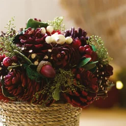 Bloom Artificial Victorian Christmas Small Arrangement In Pot - Faux Fake Realistic Floral Home Decoration - Measures H25cm 6 Bloom Artificial Victorian Christmas Small Arrangement In Pot - Faux Fake Realistic Floral Home Decoration - Measures H25cm -Deals Christmas Decor Store bloom artificial victorian christmas small arrangement in pot faux fake realistic floral home decoration measures h25cm5053335804558 03c MP