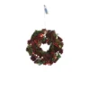Bloom LED Victorian Christmas Wreath With Moss, Pinecone & Berries - Home Festive Xmas Decoration - Measures 25cm Diameter