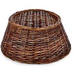 Brown Natural Wicker Christmas Tree Skirt Woven Wicker Tree Ring Cover 53cm -Deals Christmas Decor Store brown natural wicker christmas tree skirt woven wicker tree ring cover 53cm5060950105441 02c MP