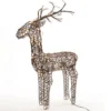 Brown Wicker Deer LED Christmas Reindeer Decoration 96 Warm White Lights 135cm