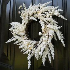 Candy Cane All Season Autumn Winter Door Decoration Christmas Wreath 36cm (CR42)
