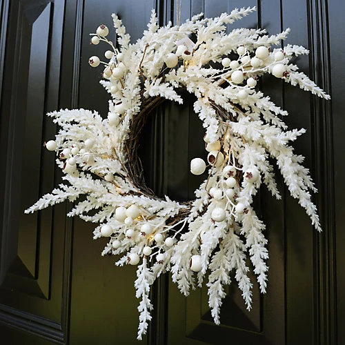 Candy Cane All Season Autumn Winter Door Decoration Christmas Wreath 36cm (CR42) 1 Candy Cane All Season Autumn Winter Door Decoration Christmas Wreath 36cm (CR42)