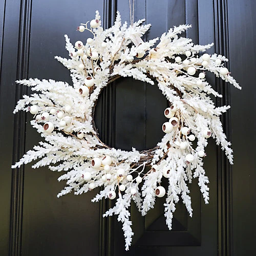 Candy Cane All Season Autumn Winter Door Decoration Christmas Wreath 36cm (CR42) 3 Candy Cane All Season Autumn Winter Door Decoration Christmas Wreath 36cm (CR42) - Image 3