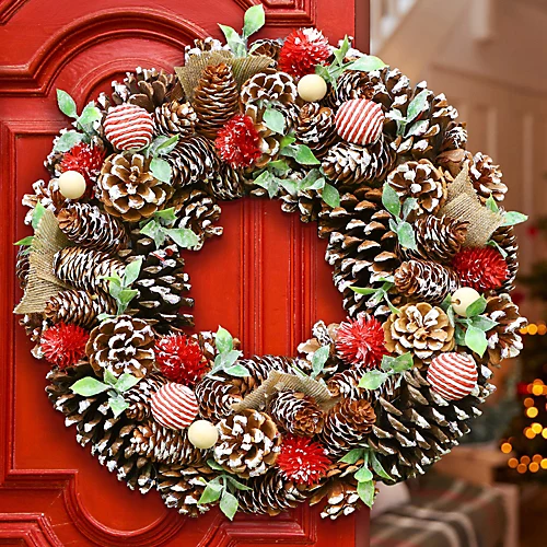 Candy Cane Summer Autumn Winter Door Decoration Christmas Wreath 36cm 1 Candy Cane Summer Autumn Winter Door Decoration Christmas Wreath 36cm