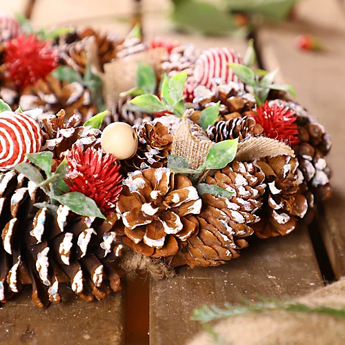 Candy Cane Summer Autumn Winter Door Decoration Christmas Wreath 36cm 4 Candy Cane Summer Autumn Winter Door Decoration Christmas Wreath 36cm - Image 4