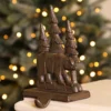 Cast Iron Bear Christmas Stocking Holder