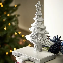 Cast Iron Silver Christmas Tree Stocking Holder 6 Cast Iron Silver Christmas Tree Stocking Holder -Deals Christmas Decor Store cast iron silver christmas tree stocking holder5060633940321 03c MP