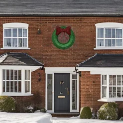 CGC Extra Large 90cm Luxury Green With Red Bow Pre Lit LED Christmas Xmas Wreath Outdoor Indoor 5 CGC Extra Large 90cm Luxury Green With Red Bow Pre Lit LED Christmas Xmas Wreath Outdoor Indoor -Deals Christmas Decor Store cgc extra large 90cm luxury green with red bow pre lit led christmas xmas wreath outdoor indoor5060900175210 02c MP
