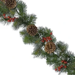 Christmas 2.7M (9ft) Ipswich Garland With Berries & Pinecones -Deals Christmas Decor Store christmas 2 7m 9ft ipswich garland with berries pinecones5056337108303 02c MP